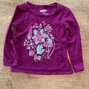 OshKosh B'gosh Kids Long Sleeve Tee in Rich Purple